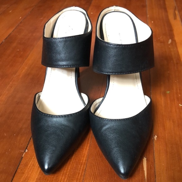 ANNE MICHELLE BLACK HEELS SIZE US 8.5 - Picture 1 of 11